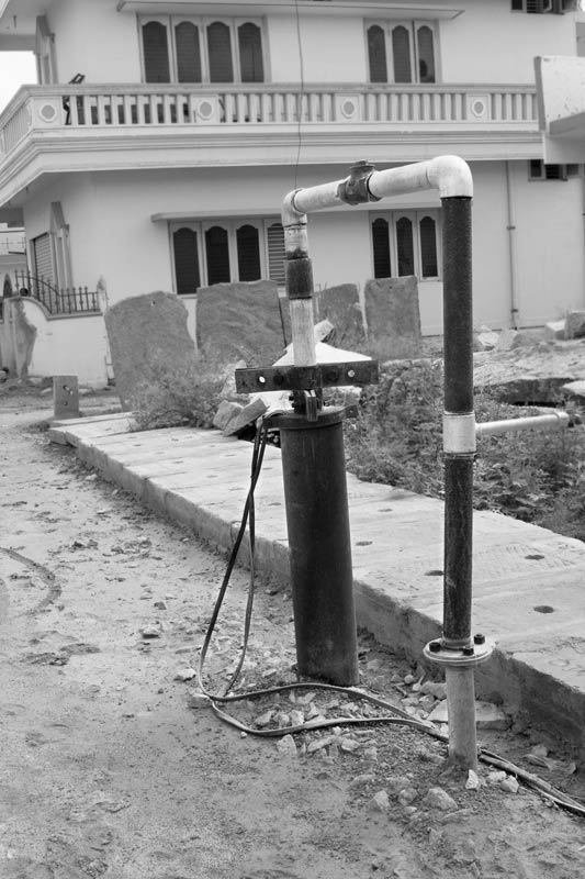 A tubewell for drinking water supply in Kolar city, Karnataka